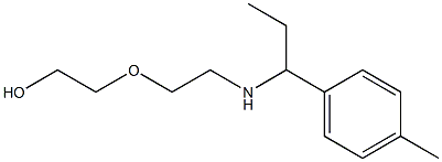 2-(2-{[1-(4-methylphenyl)propyl]amino}ethoxy)ethan-1-ol 구조식 이미지