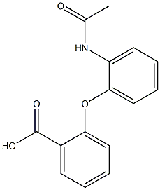 2-(2-acetamidophenoxy)benzoic acid 구조식 이미지