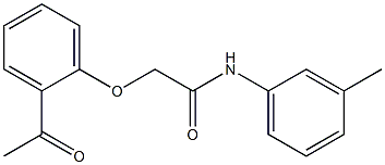 2-(2-acetylphenoxy)-N-(3-methylphenyl)acetamide Structure