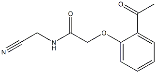 2-(2-acetylphenoxy)-N-(cyanomethyl)acetamide Structure