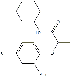 2-(2-amino-4-chlorophenoxy)-N-cyclohexylpropanamide 구조식 이미지