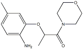 2-(2-amino-5-methylphenoxy)-1-(morpholin-4-yl)propan-1-one Structure