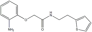 2-(2-aminophenoxy)-N-(2-thien-2-ylethyl)acetamide 구조식 이미지