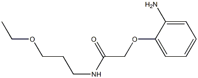 2-(2-aminophenoxy)-N-(3-ethoxypropyl)acetamide 구조식 이미지