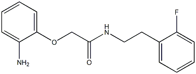 2-(2-aminophenoxy)-N-[2-(2-fluorophenyl)ethyl]acetamide 구조식 이미지