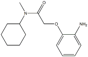 2-(2-aminophenoxy)-N-cyclohexyl-N-methylacetamide 구조식 이미지