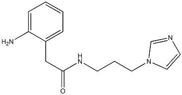 2-(2-aminophenyl)-N-[3-(1H-imidazol-1-yl)propyl]acetamide 구조식 이미지