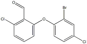2-(2-bromo-4-chlorophenoxy)-6-chlorobenzaldehyde 구조식 이미지