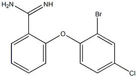 2-(2-bromo-4-chlorophenoxy)benzene-1-carboximidamide 구조식 이미지