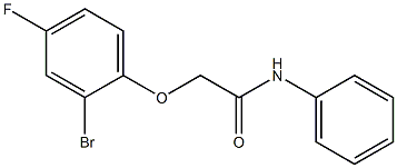 2-(2-bromo-4-fluorophenoxy)-N-phenylacetamide Structure