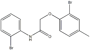 2-(2-bromo-4-methylphenoxy)-N-(2-bromophenyl)acetamide Structure