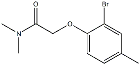 2-(2-bromo-4-methylphenoxy)-N,N-dimethylacetamide 구조식 이미지