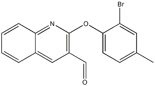 2-(2-bromo-4-methylphenoxy)quinoline-3-carbaldehyde 구조식 이미지