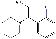 2-(2-bromophenyl)-2-morpholin-4-ylethanamine 구조식 이미지