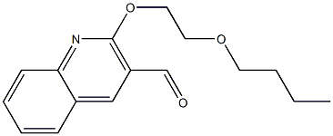 2-(2-butoxyethoxy)quinoline-3-carbaldehyde Structure