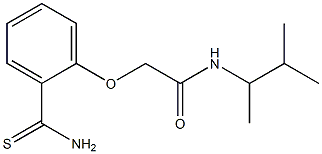 2-(2-carbamothioylphenoxy)-N-(3-methylbutan-2-yl)acetamide Structure