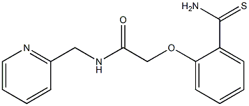 2-(2-carbamothioylphenoxy)-N-(pyridin-2-ylmethyl)acetamide Structure