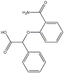 2-(2-carbamoylphenoxy)-2-phenylacetic acid Structure