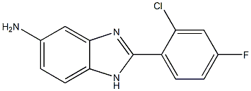 2-(2-chloro-4-fluorophenyl)-1H-1,3-benzodiazol-5-amine Structure