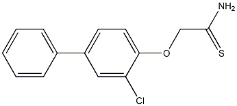 2-(2-chloro-4-phenylphenoxy)ethanethioamide Structure