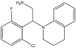 2-(2-chloro-6-fluorophenyl)-2-(1,2,3,4-tetrahydroquinolin-1-yl)ethan-1-amine 구조식 이미지