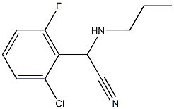 2-(2-chloro-6-fluorophenyl)-2-(propylamino)acetonitrile 구조식 이미지