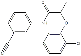 2-(2-chlorophenoxy)-N-(3-cyanophenyl)propanamide 구조식 이미지