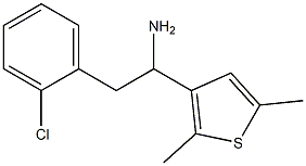 2-(2-chlorophenyl)-1-(2,5-dimethylthiophen-3-yl)ethan-1-amine Structure