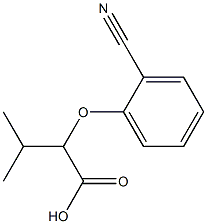 2-(2-cyanophenoxy)-3-methylbutanoic acid 구조식 이미지