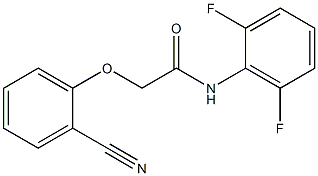 2-(2-cyanophenoxy)-N-(2,6-difluorophenyl)acetamide Structure