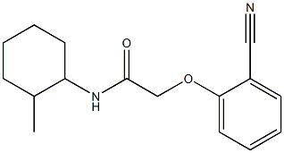 2-(2-cyanophenoxy)-N-(2-methylcyclohexyl)acetamide Structure