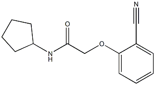 2-(2-cyanophenoxy)-N-cyclopentylacetamide 구조식 이미지