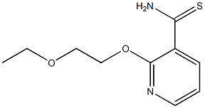 2-(2-ethoxyethoxy)pyridine-3-carbothioamide 구조식 이미지