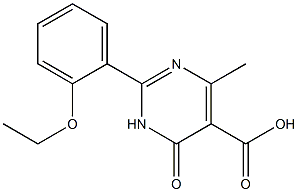 2-(2-ethoxyphenyl)-4-methyl-6-oxo-1,6-dihydropyrimidine-5-carboxylic acid 구조식 이미지