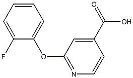 2-(2-fluorophenoxy)pyridine-4-carboxylic acid Structure