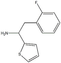 2-(2-fluorophenyl)-1-(thiophen-2-yl)ethan-1-amine 구조식 이미지