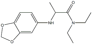 2-(2H-1,3-benzodioxol-5-ylamino)-N,N-diethylpropanamide Structure