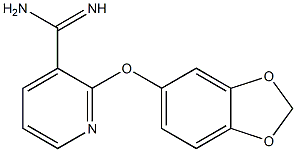 2-(2H-1,3-benzodioxol-5-yloxy)pyridine-3-carboximidamide 구조식 이미지