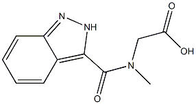 2-(2H-indazol-3-yl-N-methylformamido)acetic acid Structure