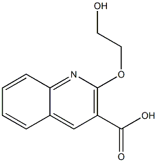 2-(2-hydroxyethoxy)quinoline-3-carboxylic acid Structure