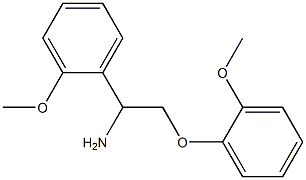 2-(2-methoxyphenoxy)-1-(2-methoxyphenyl)ethanamine 구조식 이미지