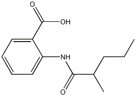 2-(2-methylpentanamido)benzoic acid Structure