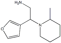 2-(2-methylpiperidin-1-yl)-2-tetrahydrofuran-3-ylethanamine 구조식 이미지