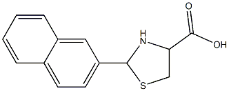 2-(2-naphthyl)-1,3-thiazolidine-4-carboxylic acid Structure