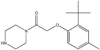 2-(2-tert-butyl-4-methylphenoxy)-1-(piperazin-1-yl)ethan-1-one Structure