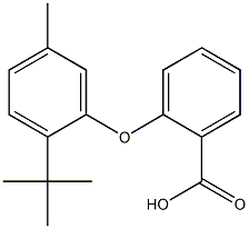 2-(2-tert-butyl-5-methylphenoxy)benzoic acid Structure