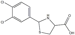 2-(3,4-dichlorophenyl)-1,3-thiazolidine-4-carboxylic acid Structure