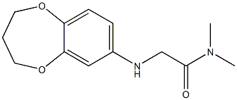 2-(3,4-dihydro-2H-1,5-benzodioxepin-7-ylamino)-N,N-dimethylacetamide Structure