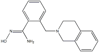 2-(3,4-dihydroisoquinolin-2(1H)-ylmethyl)-N'-hydroxybenzenecarboximidamide 구조식 이미지