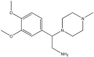 2-(3,4-dimethoxyphenyl)-2-(4-methylpiperazin-1-yl)ethanamine Structure